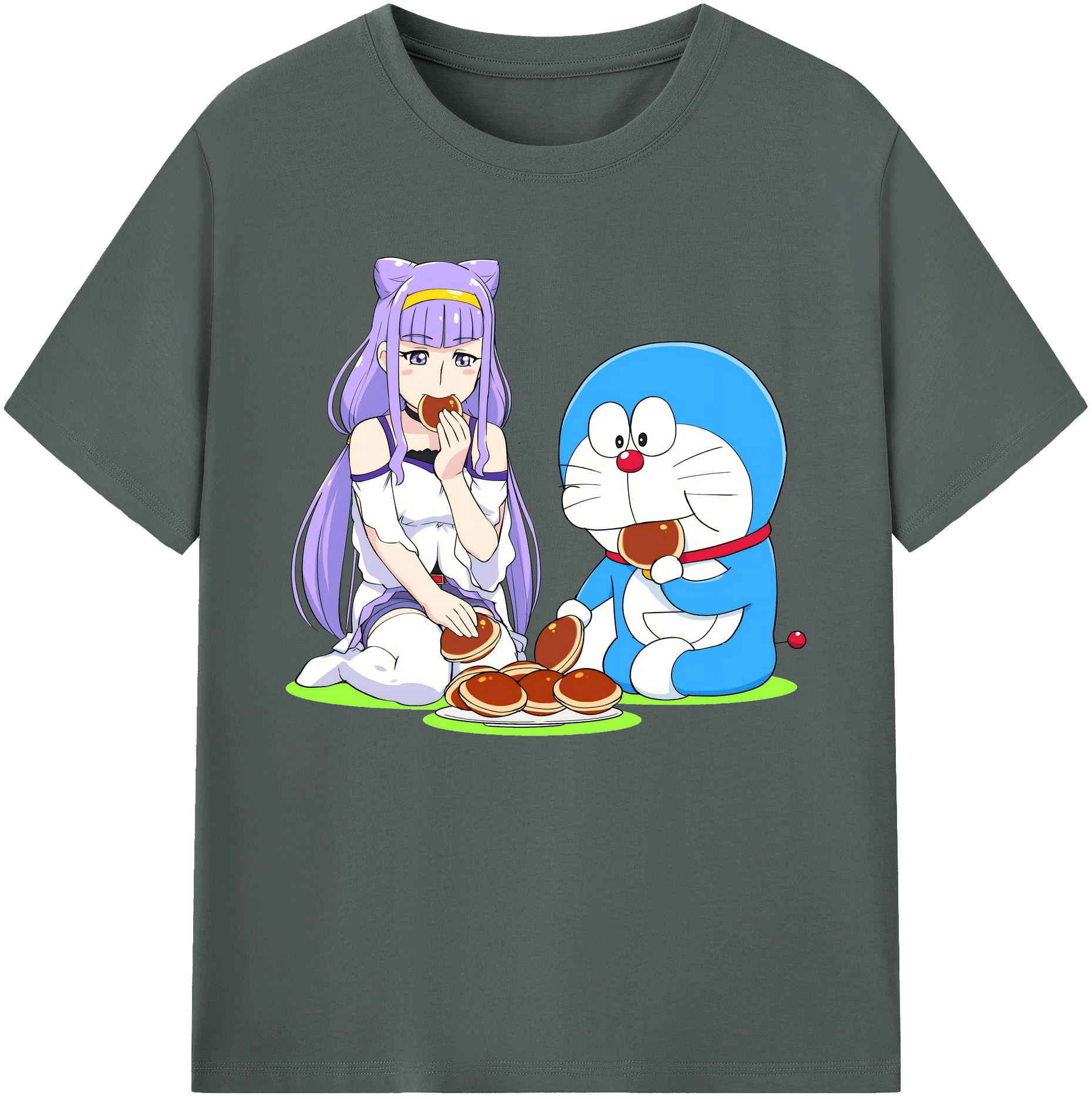 （画像用） ドラえもん Doraemon 綿100％ メンズ半袖Tシャツ｜肌触りやわらか＆通気性